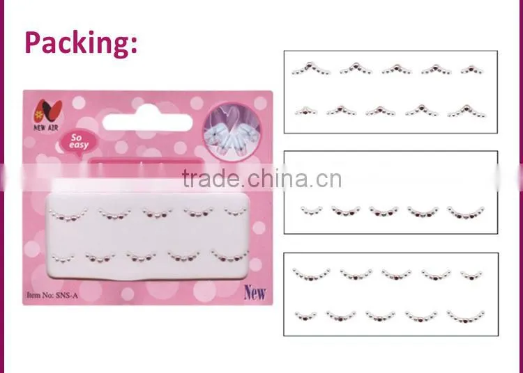 Fashion rhinestone rhinestone stone nail stickers for DIY