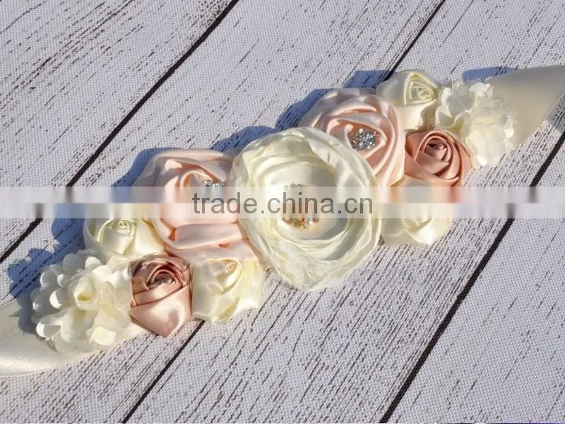 Factory wholesale children's decorative silk belts in Guangzhou