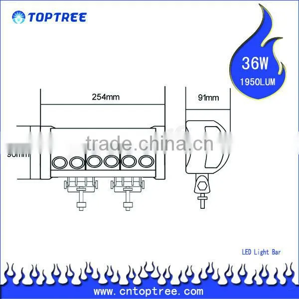 10Inch Waterproof led 48V light bar