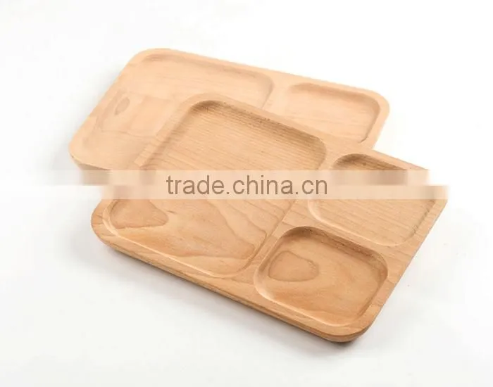 Eco-friendly 25x18.5x1cm Wooden Food Tray