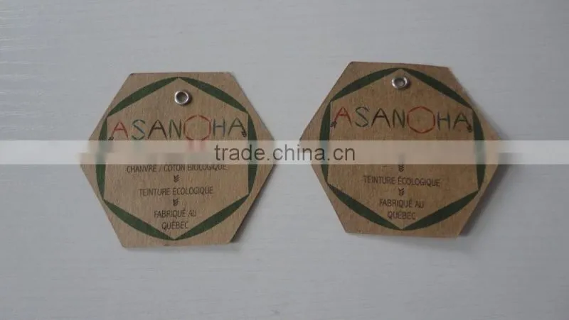 2016 high quality fancy kraft paper Hang Tags Swing Tags