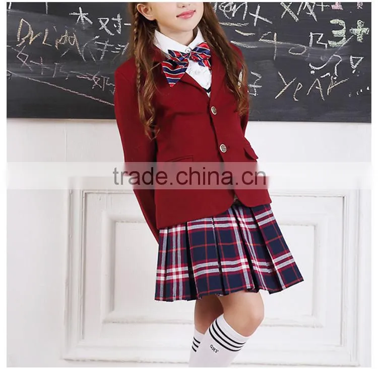 British wind suits school boys and girls uniforms trousers sets spring and autumn middle school students uniform custom made