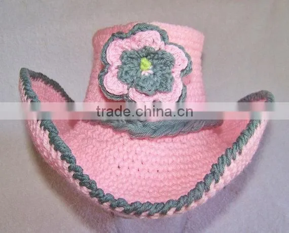 Wholesale Hot Sale Kids Cowboy Clothes Set Crochet Handmade Hats Clothing For Baby