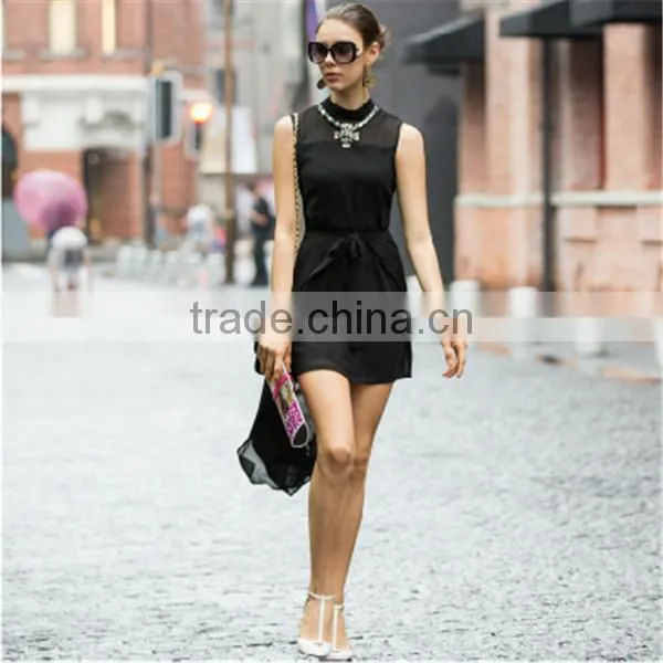 Women Short Sleeve casual summer one piece dress latest