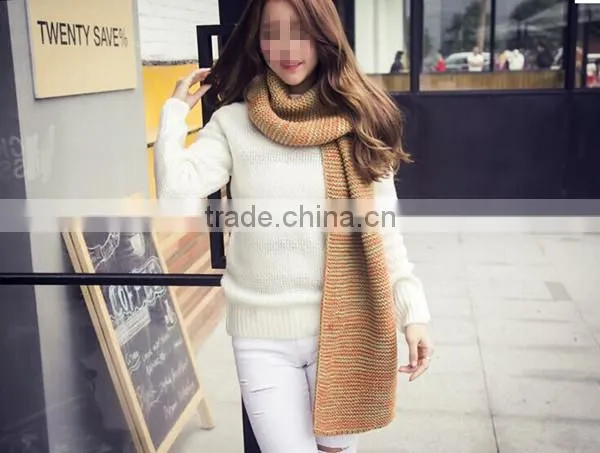 winter latest fashion elegant wear Korean style special blending knit men and women new scarf made in china