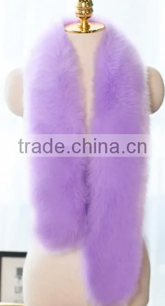 Beautiful color Genuine fox fur cape/shawl with faux fox fur trimming