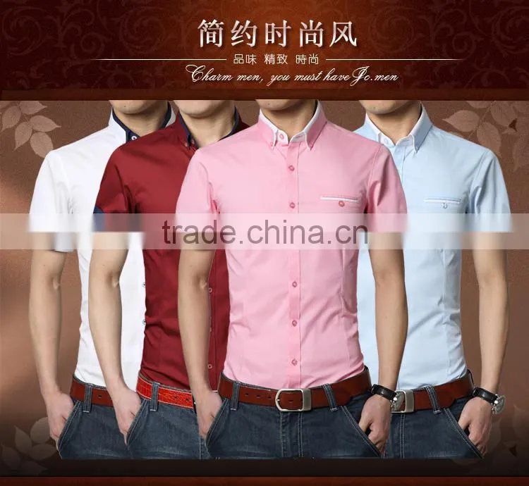 2015 hot sale fashion style shirts design for men