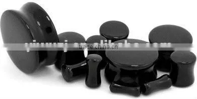 Double flare marble stone ear plug /ear ecpander