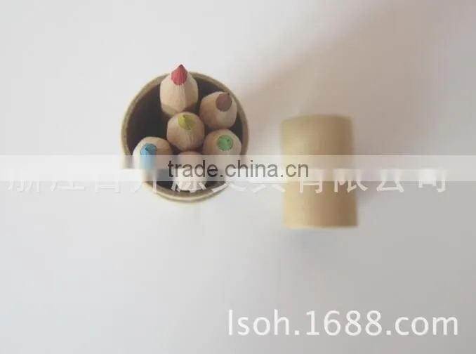 3.5''HB black wood pencils wih diamond in paper tube