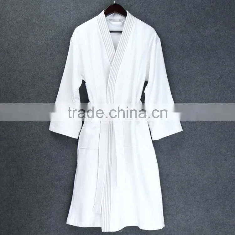 100% cotton waffle hotel spa bathrobe