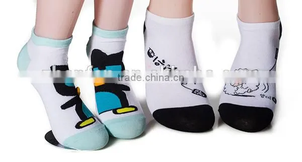 pretty bow tie design cotton women socks