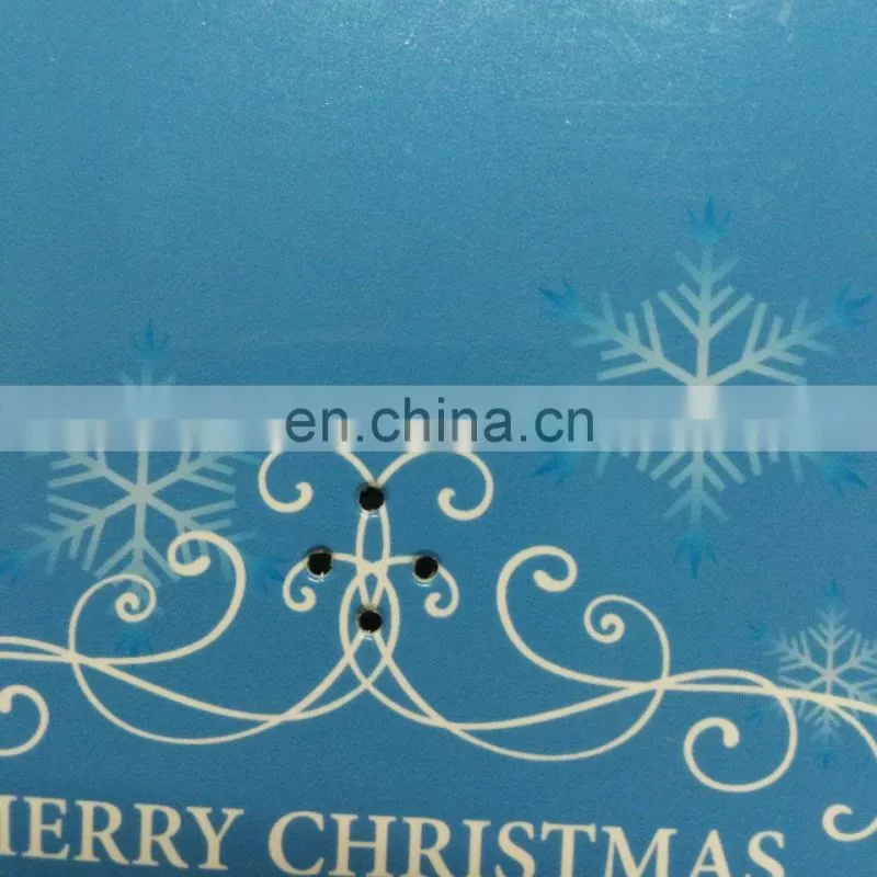 Wholesale handmade custom musical bulk Christmas greeting card with led light