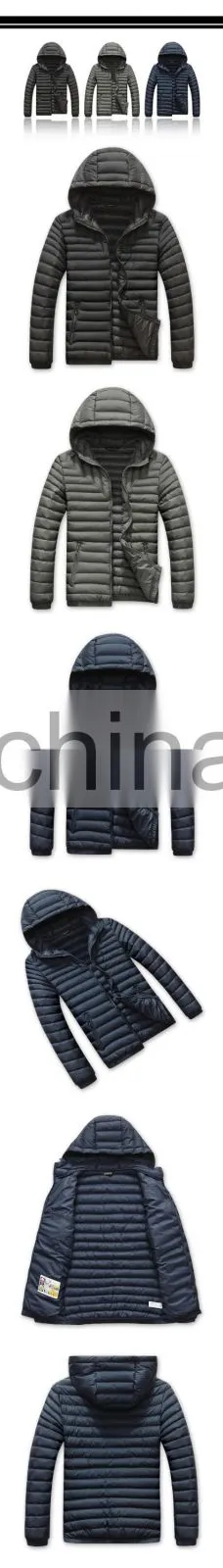 High Quality Man Nylon Padded Winter Jackets Coat