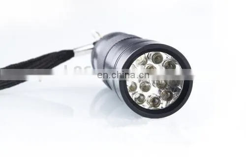 Best selling mini led flashlight torches 12UV purple led torch