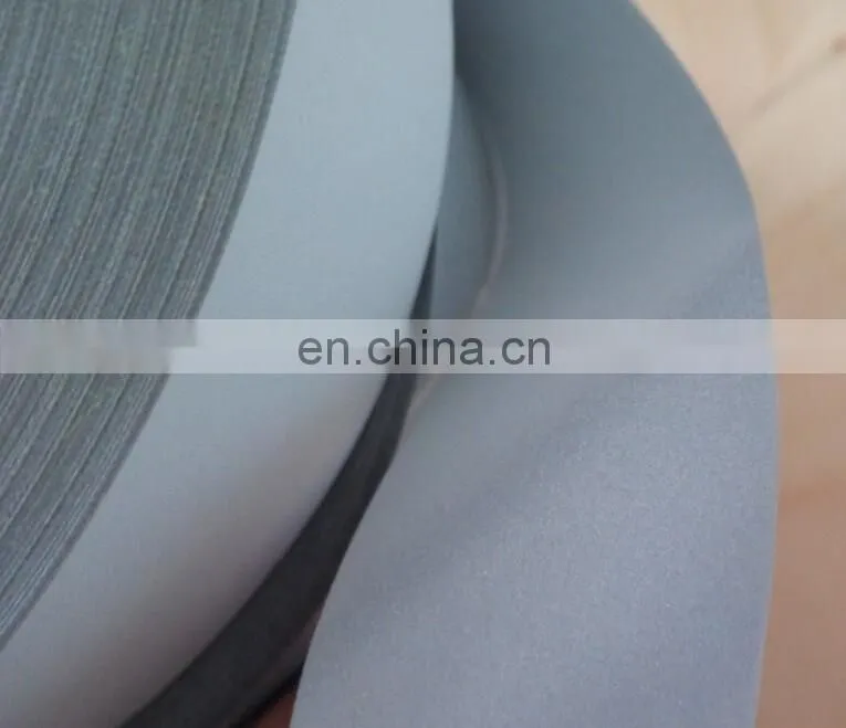 High Visibility Gray Ployester Reflective Clear Material Fabric Tape