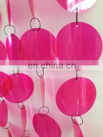 plastic metallic color sequin restaurant curtain