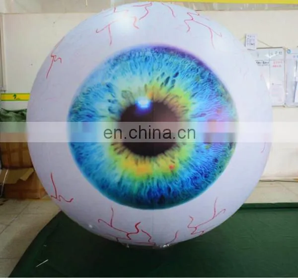 Giant hanging 2m inflatable eye ball for halloween decoration