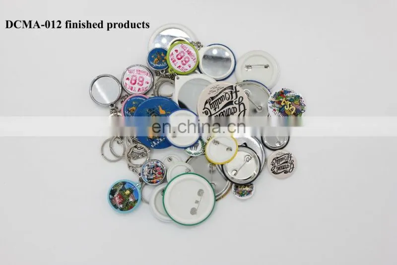 Excellent semi-auto round button maching machine maker DCMA-012