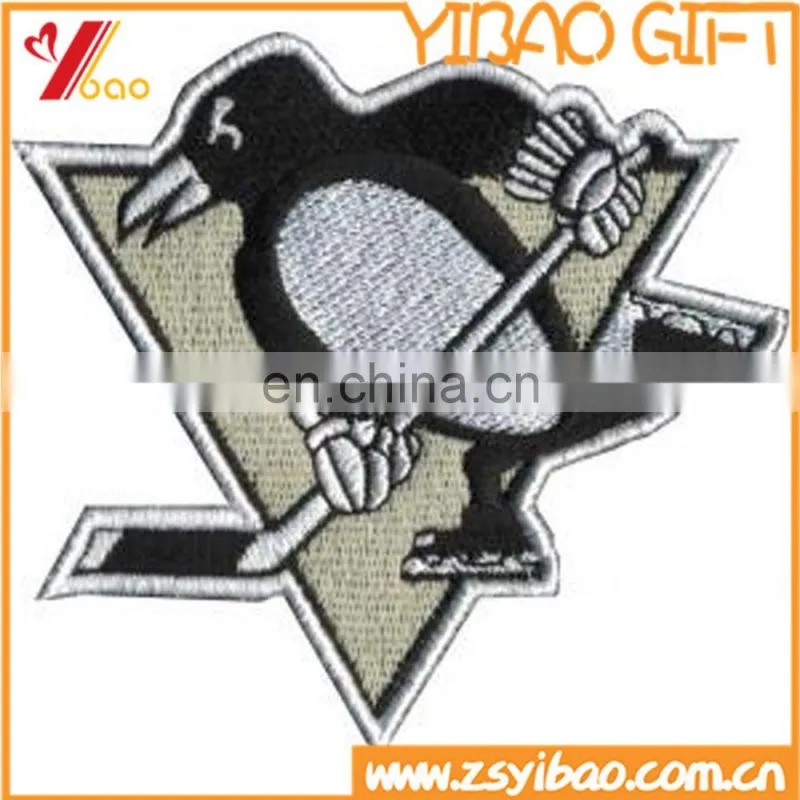 promo iron on backing small szie embroidery patch /emblem patch for advertising