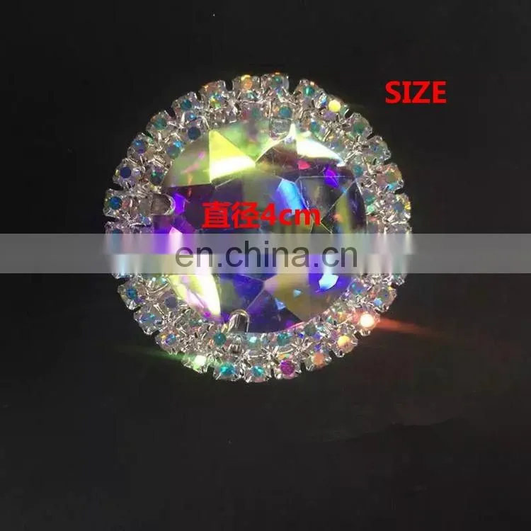 Factory Main Products! pretty shiny single crystal bead for wedding dress performence garment accessories WS1201