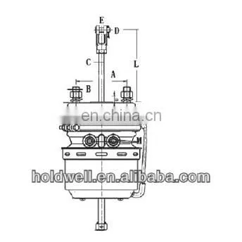Spring Brake Chamber T2424DCP for truck parts