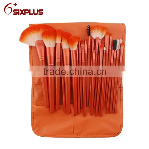 24 pcs new arrival orange professional makeup brush set / face makeup brush / eyebrow makeup brush
