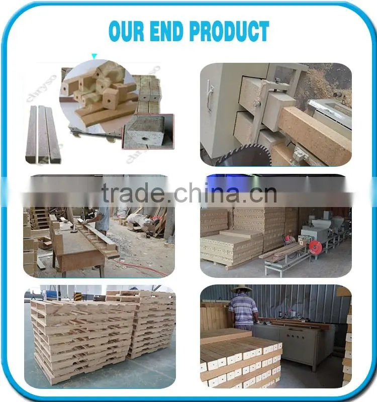 Automatic compressed wood pallet machine | wood pallet block machine | machine to make wood pallet