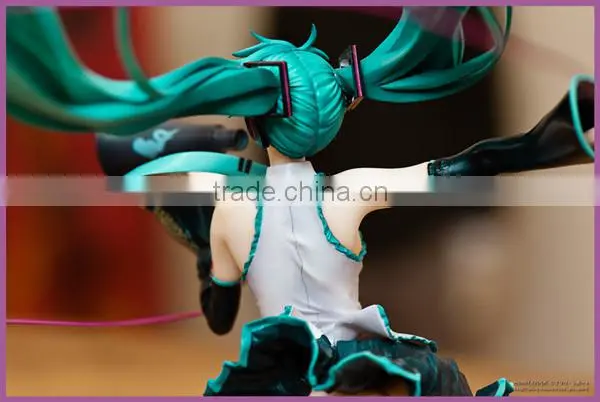 High Quality long blue synthetic Vocaloid cosplay wig with two clip ponytails