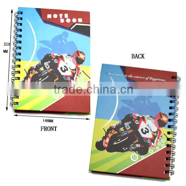 hard cover notebook sport spiral notebook fashion design notebook