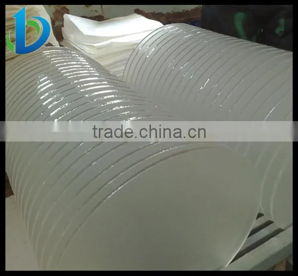 Flat clear glass circles
