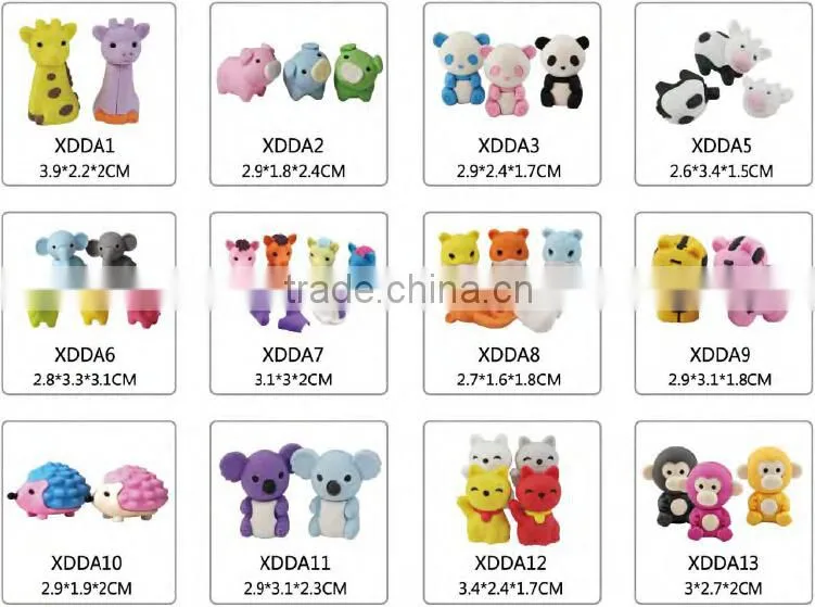 Halloween Rubber Funny Promotional Cheap Pencil Eraser