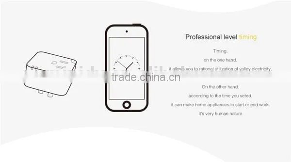2200W Power Rating AC 90-256V Smart WIFI Socket with smart phone Android & IOS APP for Remote control Electricity Cut-off And Re