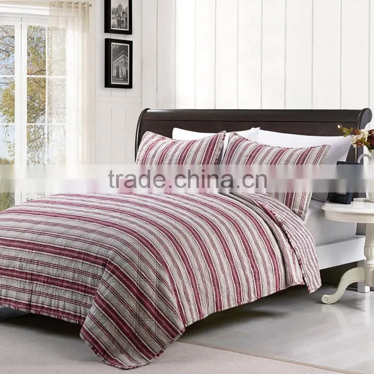 Yarn-dyed linen cotton quilt