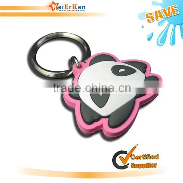 custom shape with logo epoxy soft custom keychain,double side keychain
