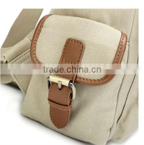 Black vintage fashion canvas backpack