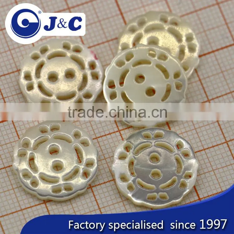 bespoke shape trocas shell buttons for woman dress
