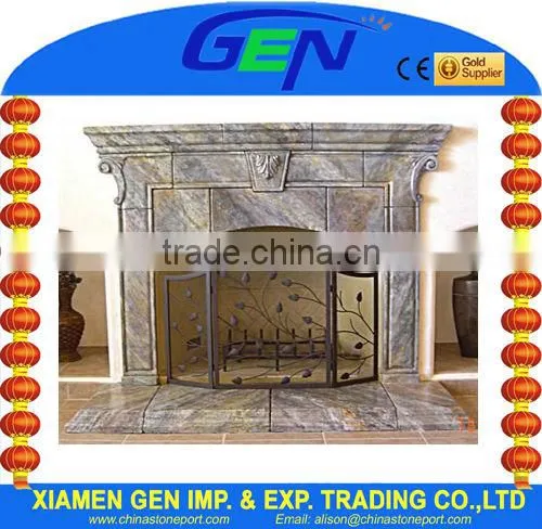 Gen marble fireplace carving