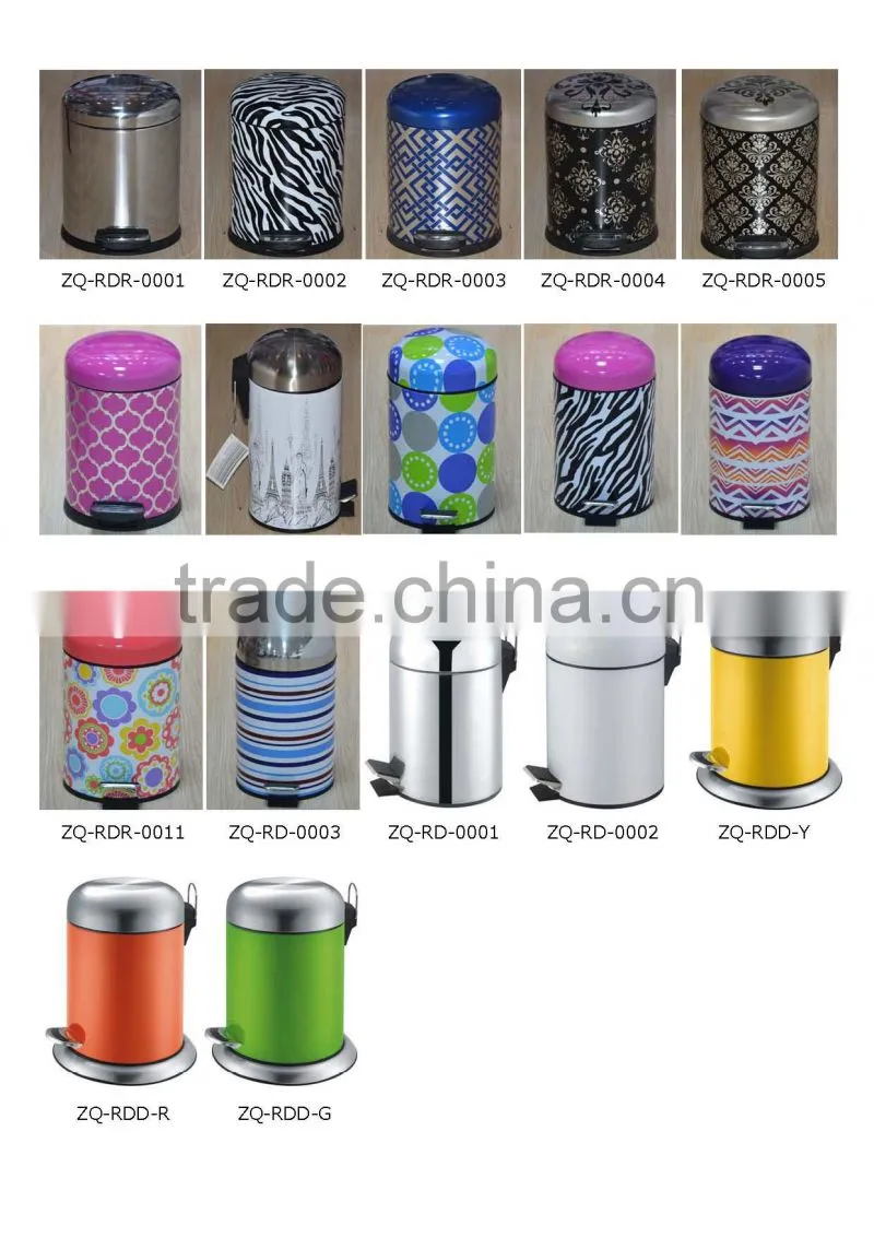 Stainless Steel Arched Cover Waste Bin
