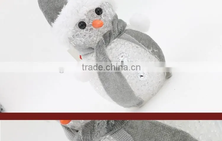 Flashing LED Snowman XMAS Tree Hanging Ornament Christmas Gift Light Up Toy Led Christmas Light