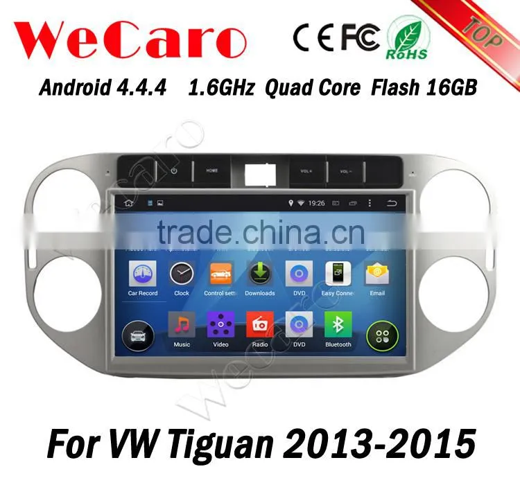 Wecaro 10.1" WC-VT1013 Android 4.4.4 car stereo 2 din for volkswagen tiguan dvd player stereo playstore 2013 2014 2015