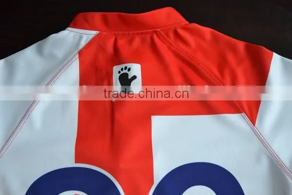 custom dye sublimation printing rugby jersey cheap custom rugby jersey