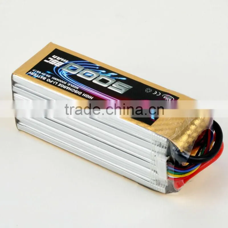 YKS 14.8V 5000MAH 35C Lipo Battery Pack Akku For RC Car Muli Helicopter