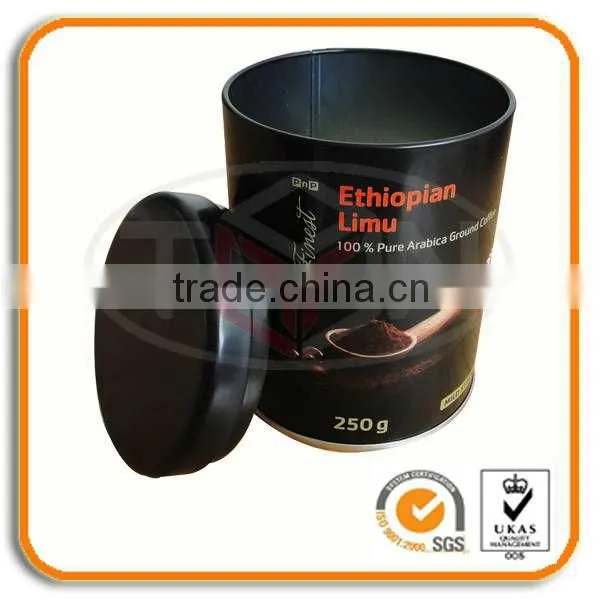 Empty Round Coffee Can Coffee Tin