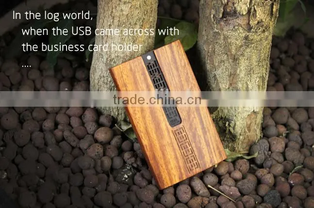 2015 Wooden Office Stationery Gift,Business Card Holder,Case,USB Flash Drive