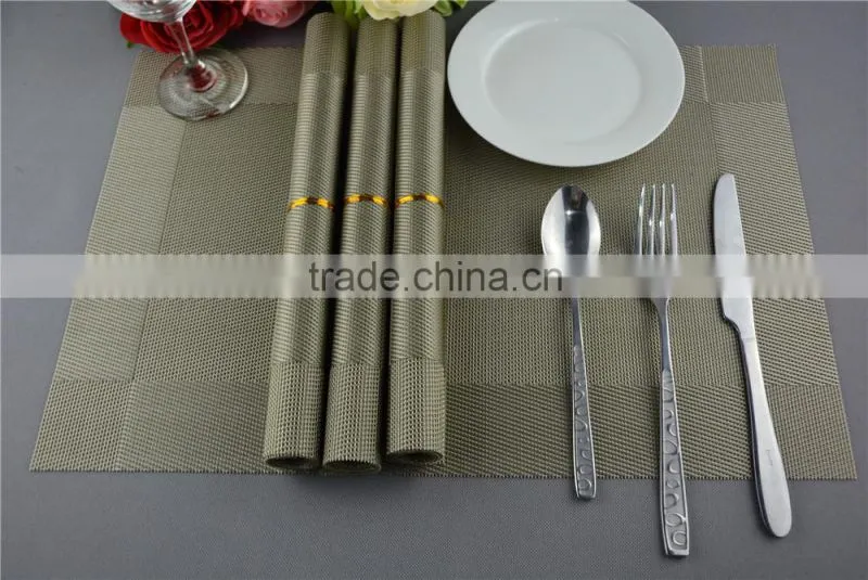 new arrival table decoration PVC mat frame series dark green dining table floor mat 45*30cm