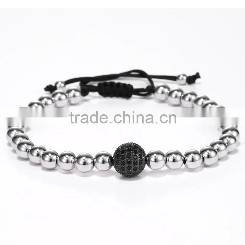 Alibaba Hot sales Stainless steel beaded bracelet online shopping Alibaba