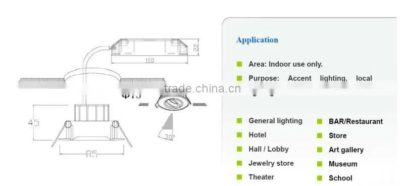 8w dimmable led ceiling light 3 years warranty,nichia led ,china alibaba express