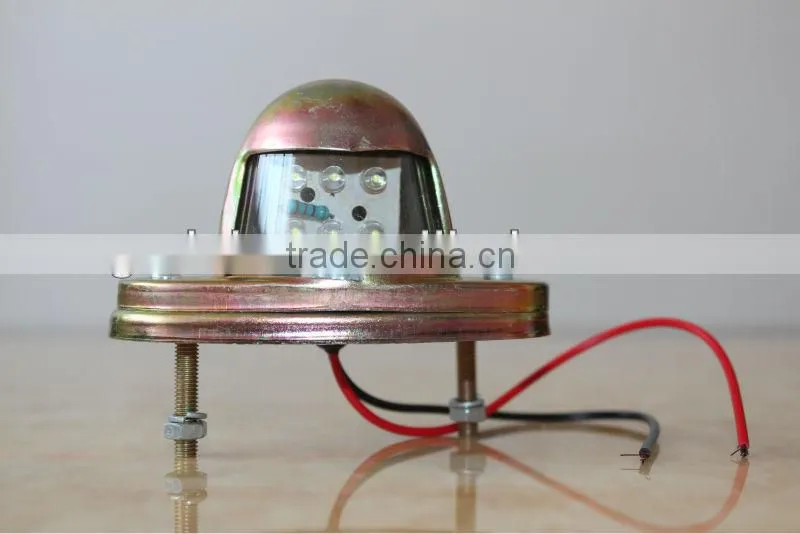 12/24v led trailer waterproof license plate lamp