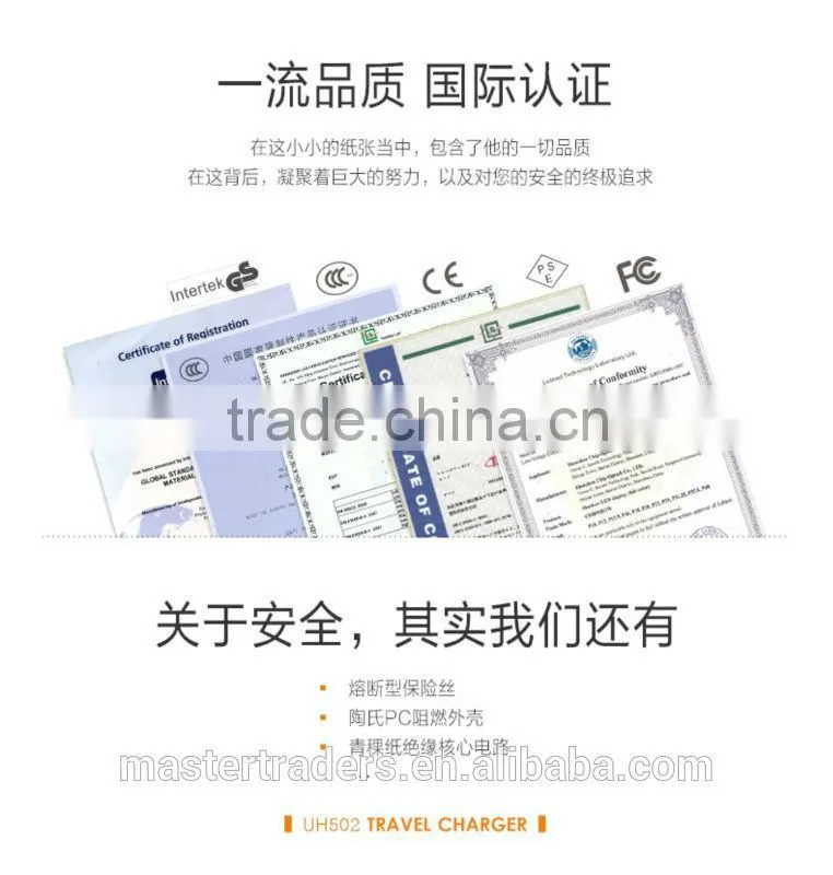 Original HOCO Universal Intelligent Balance ABS PC Material Quick Travel Charger Adapter With 5 USB MT-3587