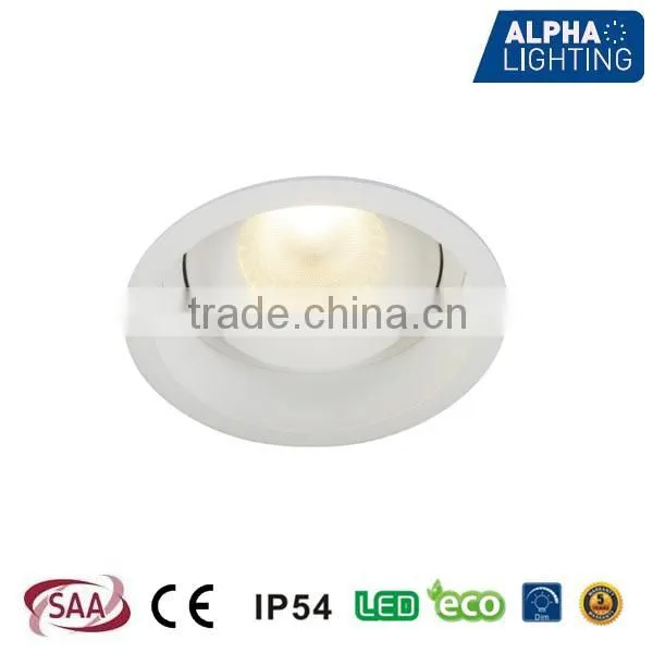 IP Rated Adjustable Dimmable Anti-glare Deep 13W COB LED Downlight